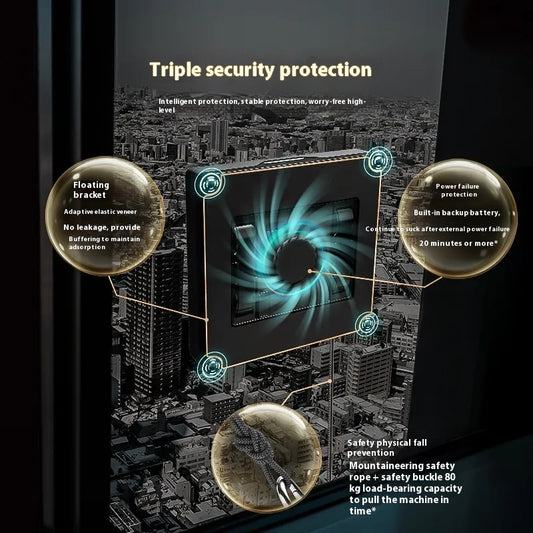 Zenvorya Pro – Intelligenter Fensterputzroboter mit Doppelsprühsystem und Bluetooth